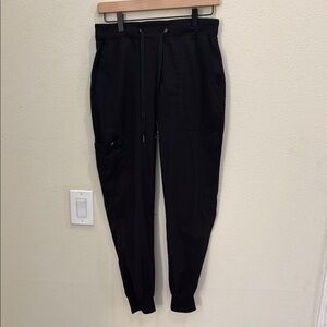 Med Couture Black Tapered Jogger Scrub Pants